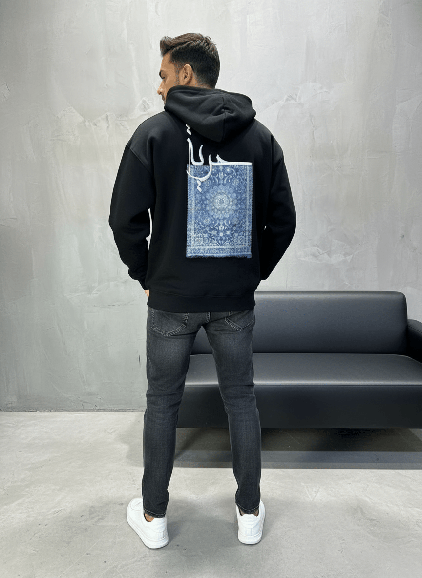 HOODIE SAW OVERSIZE BLACK 4990 - ZG PREMIUM