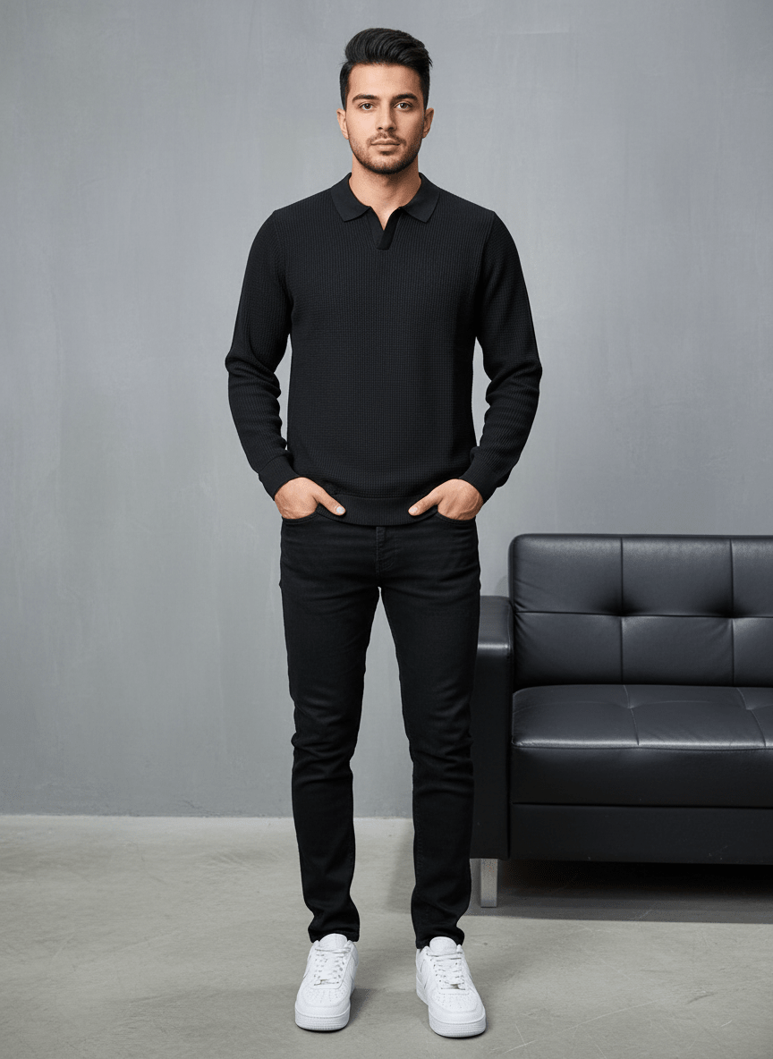 POLO TRIICOTE NOIRE 4011 - ZG PREMIUM