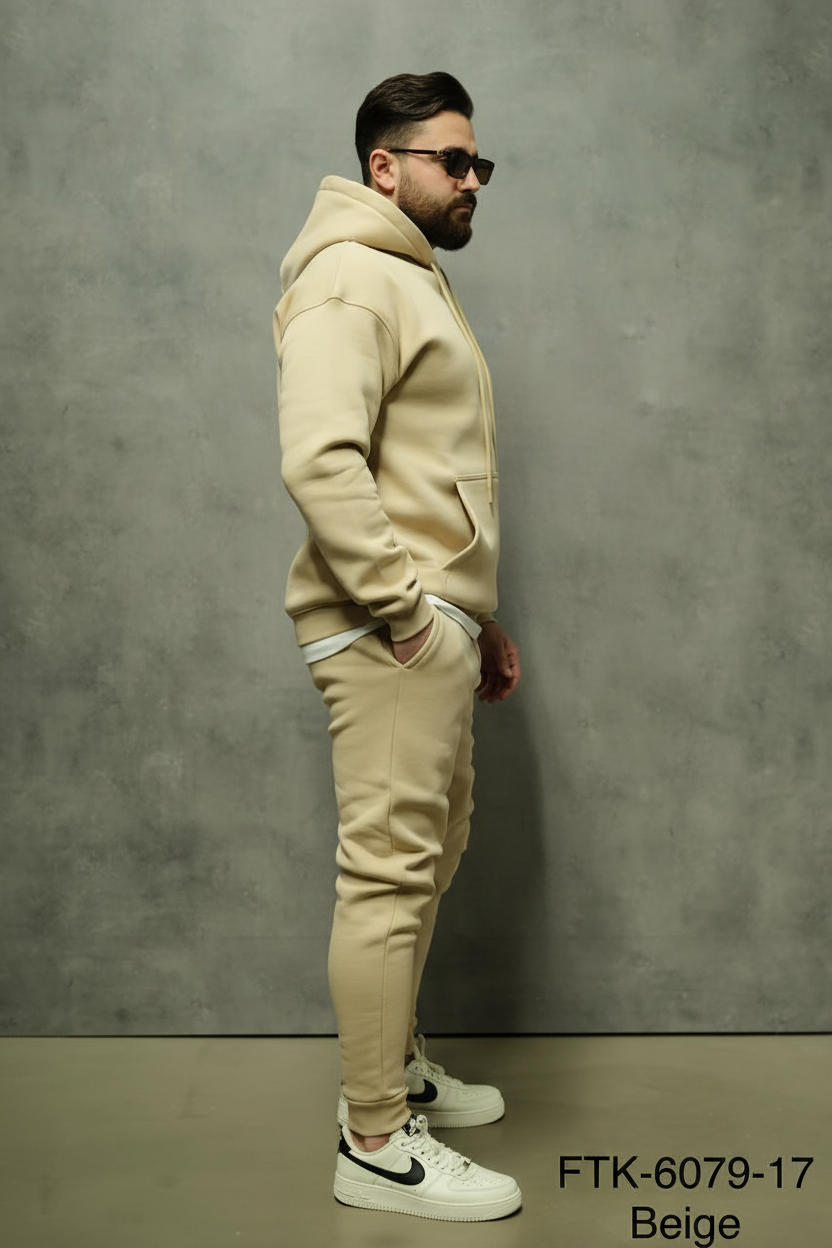 Ensemble jogging homme beige 6079