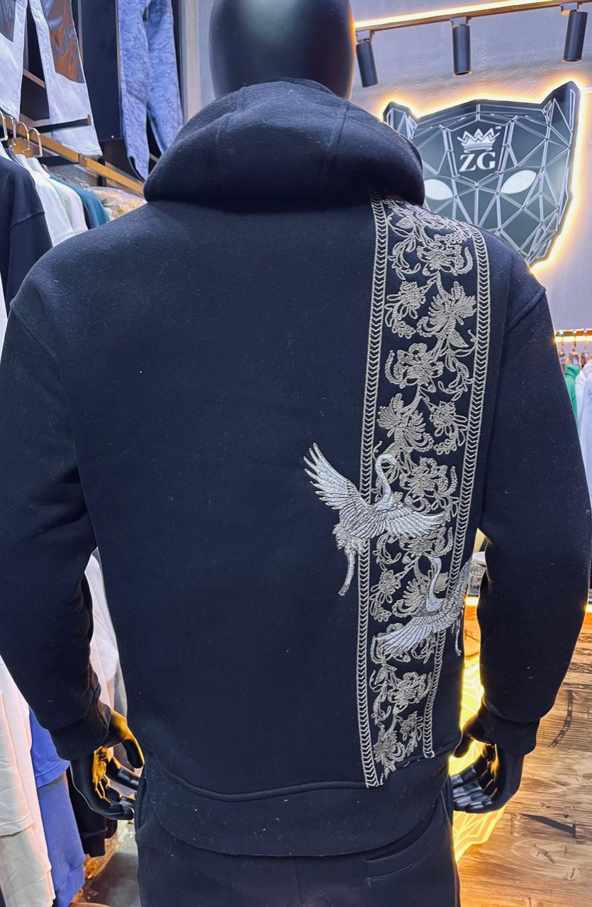 HOODIE MECANIC BLACK MCH39