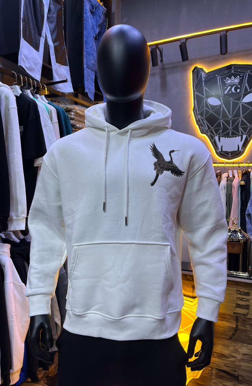HOODIE MECANIC WHITE MCH39
