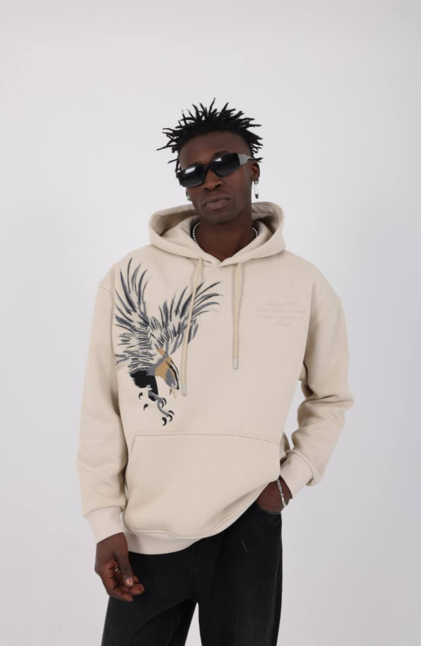 HOODIE MECANIC BEIGE MCH100