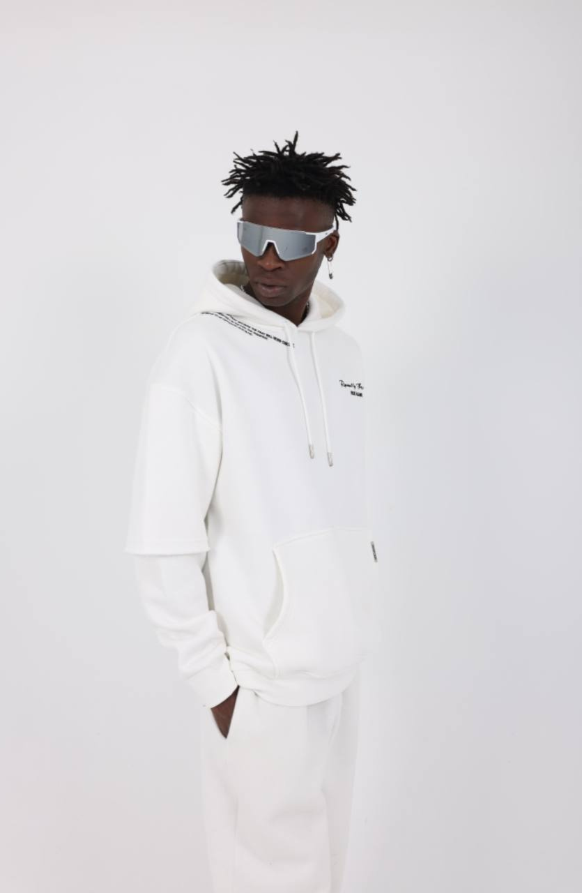 HOODIE MECANIC WHITE MCH83