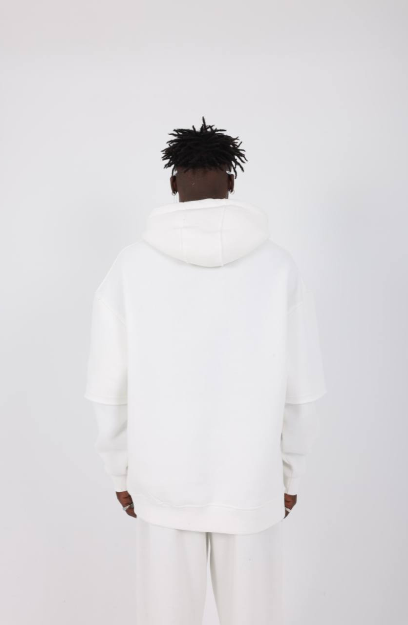 HOODIE MECANIC WHITE MCH83