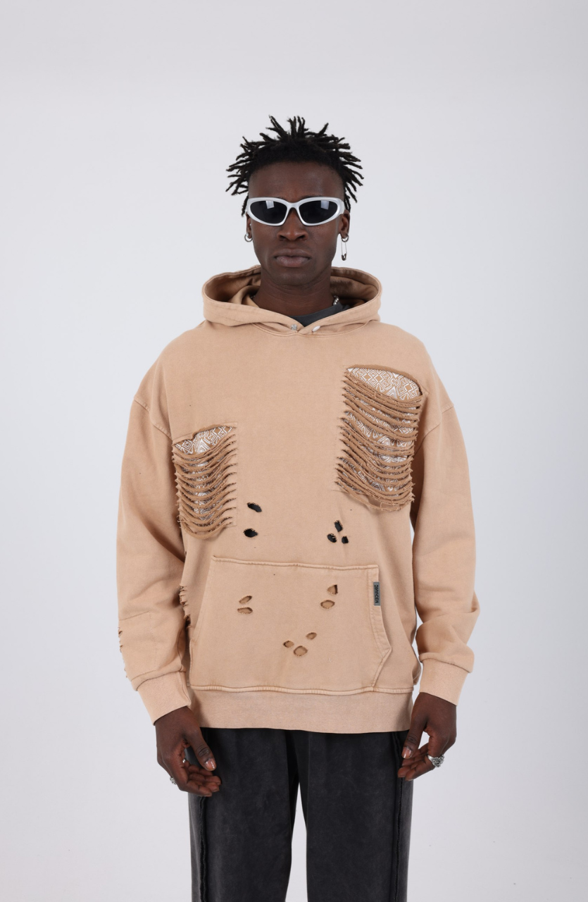 HOODIE MECANIC BEIGE MCH46