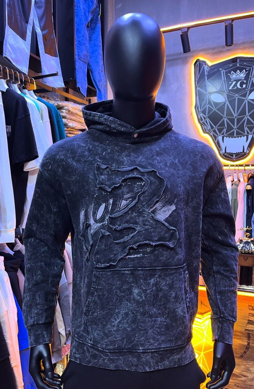 HOODIE MECANIC BLACK MCH056