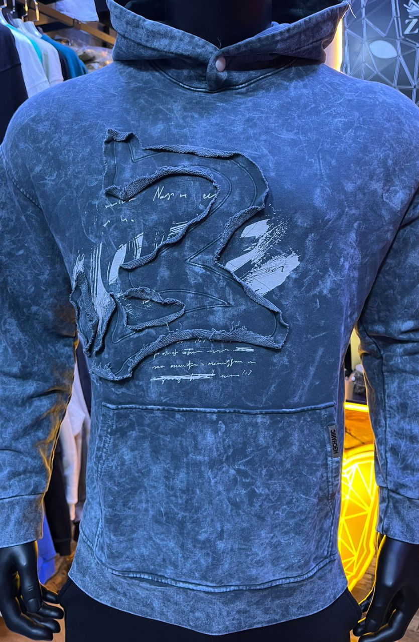 HOODIE MECANIC GREY MCH056