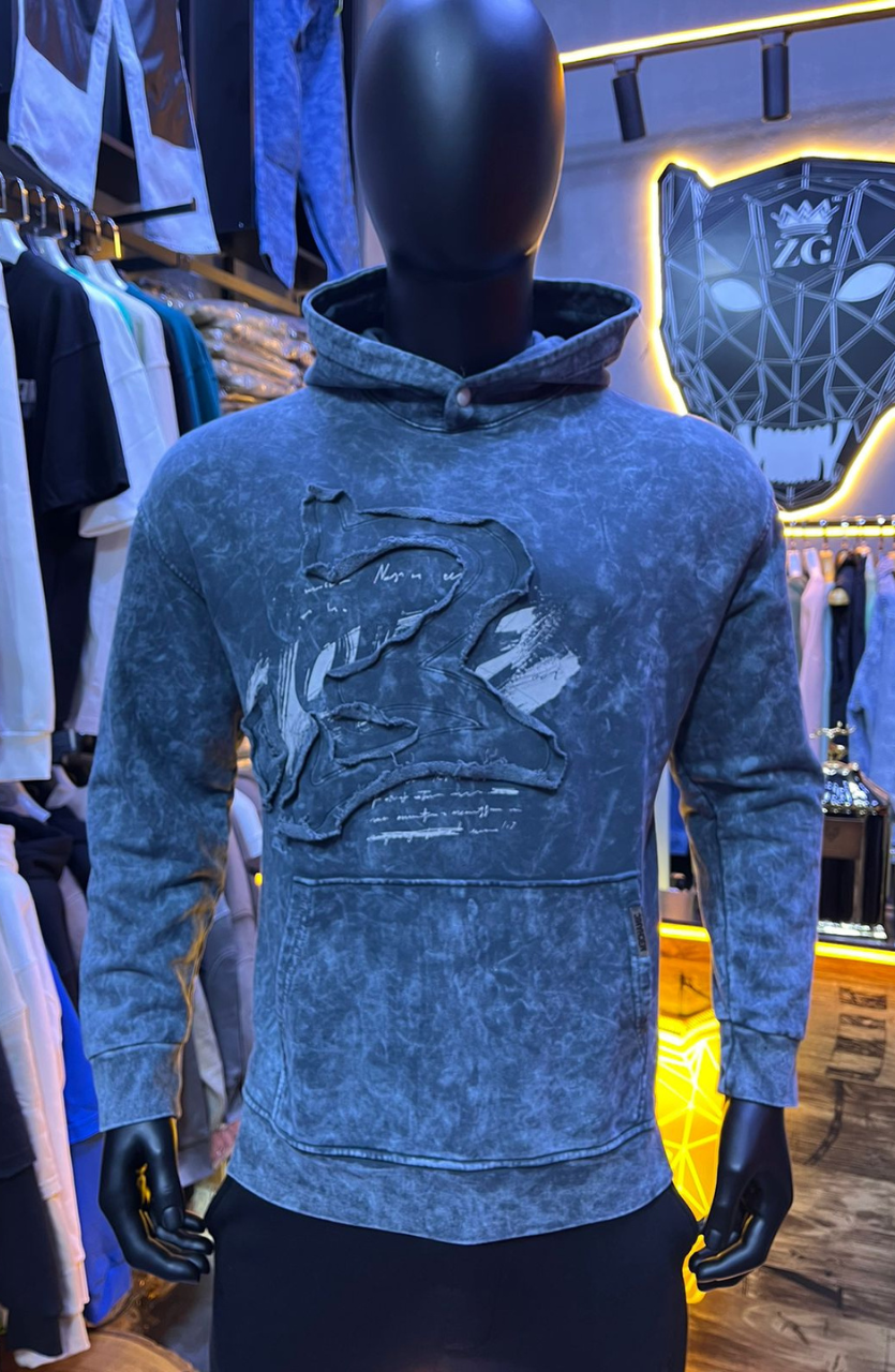 HOODIE MECANIC GREY MCH056