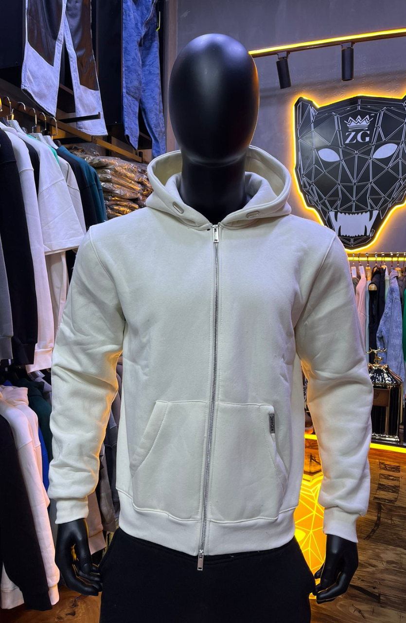 HOODIE MECANIC BEIGE SIMPLE