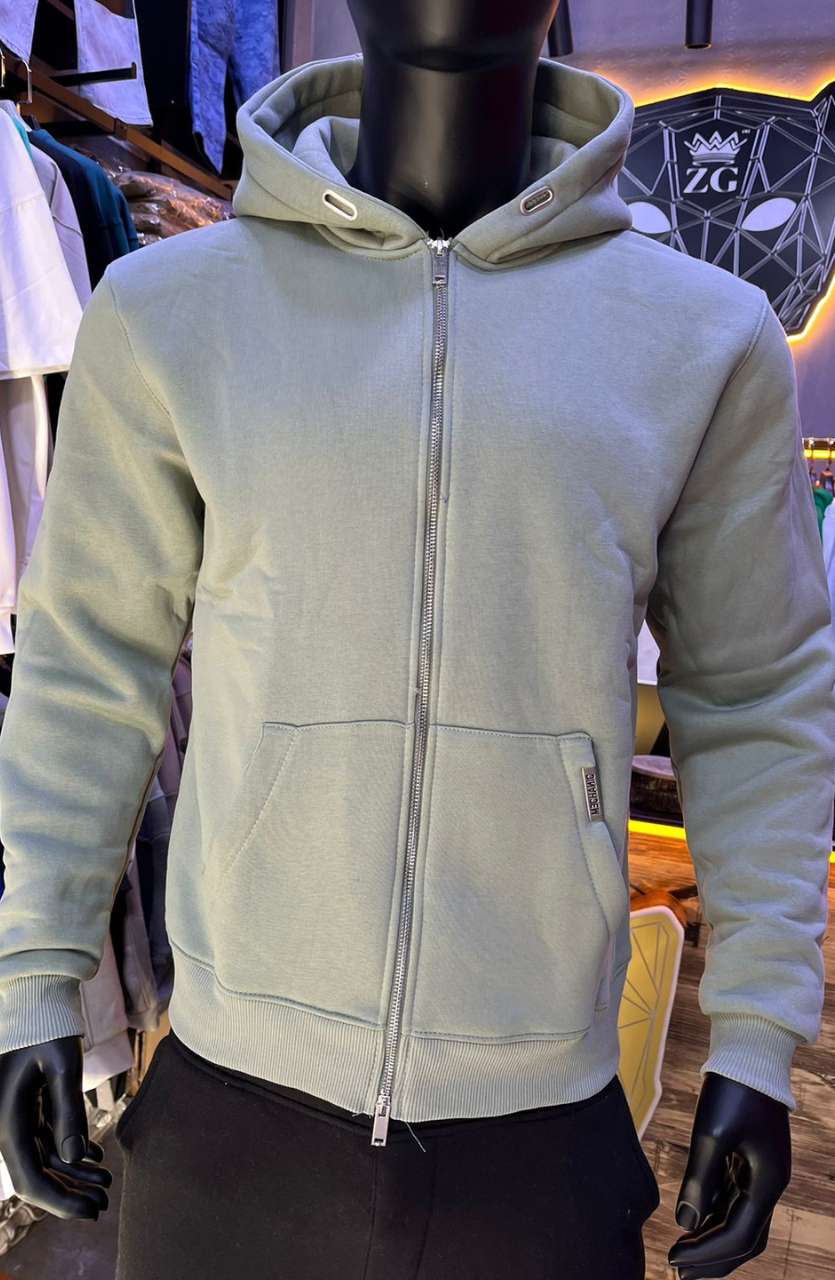 HOODIE MECANIC GREEN SIMPLE