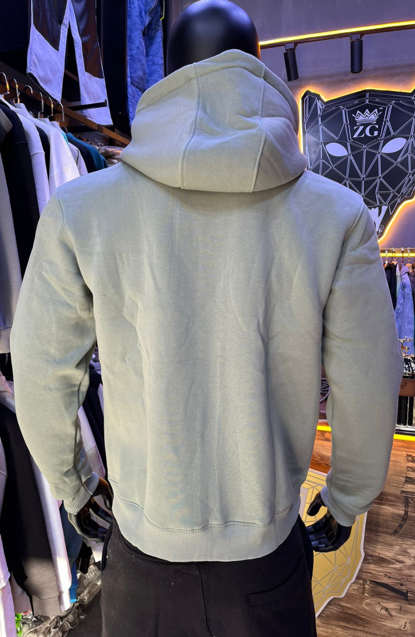 HOODIE MECANIC GREEN SIMPLE
