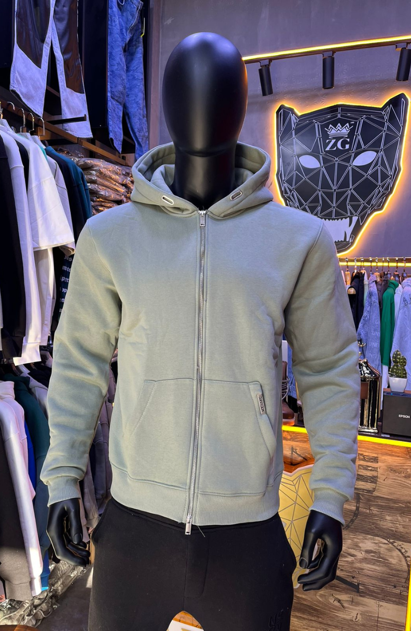 HOODIE MECANIC GREEN SIMPLE