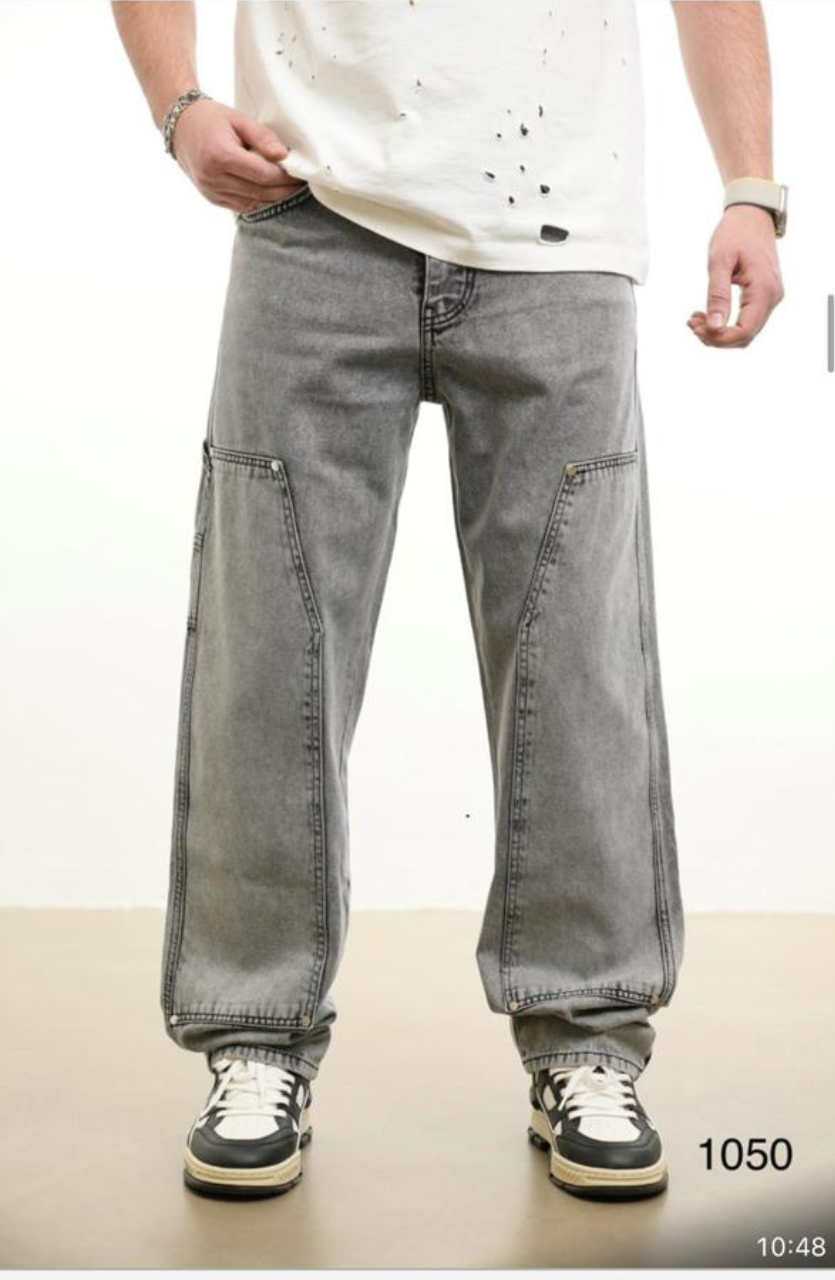 JEANS BAGGY GREY C1050