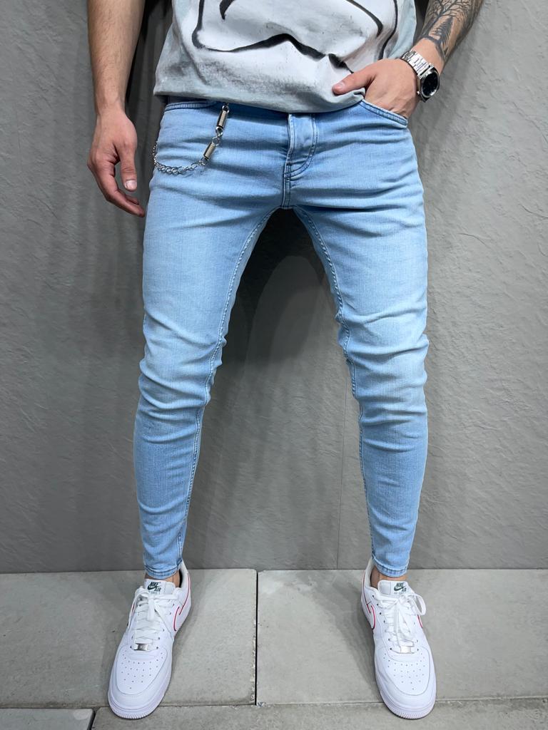 JEAN SLIM BLUE SIMPLE B7122-1