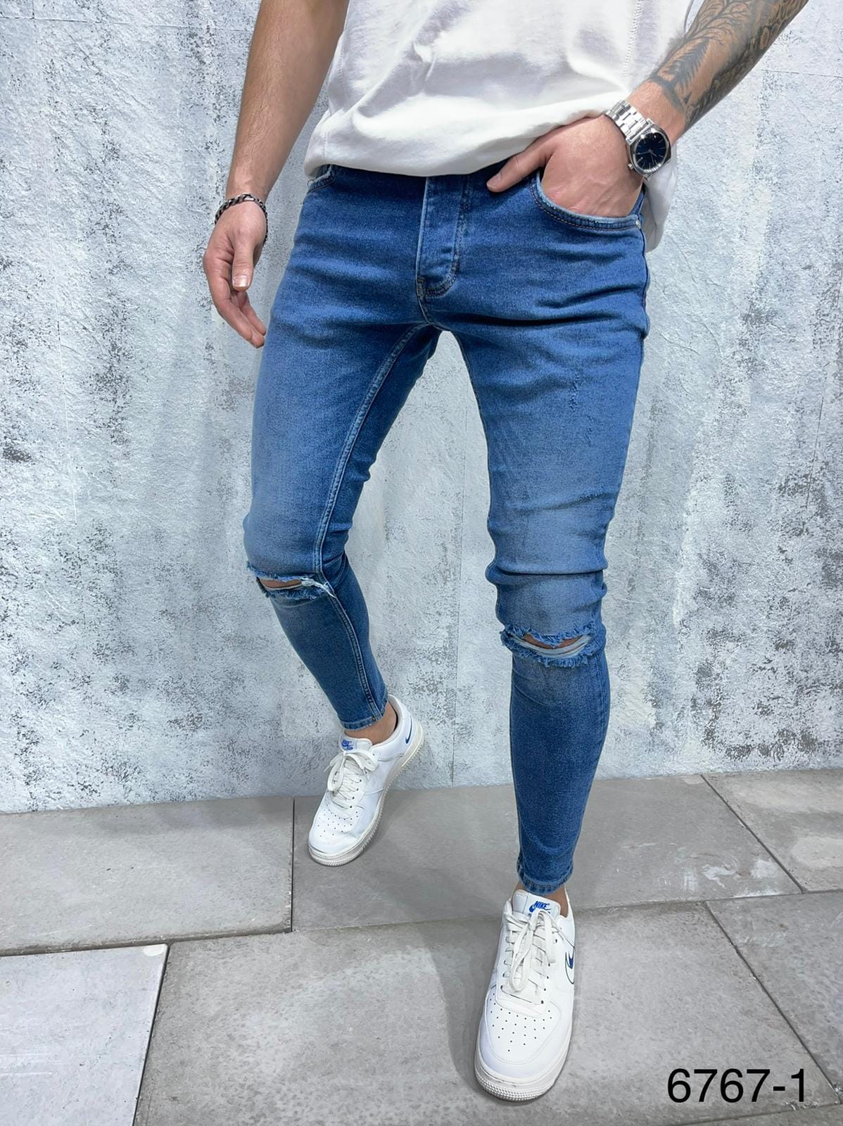 JEANS BLUE Déchiré b6767_1