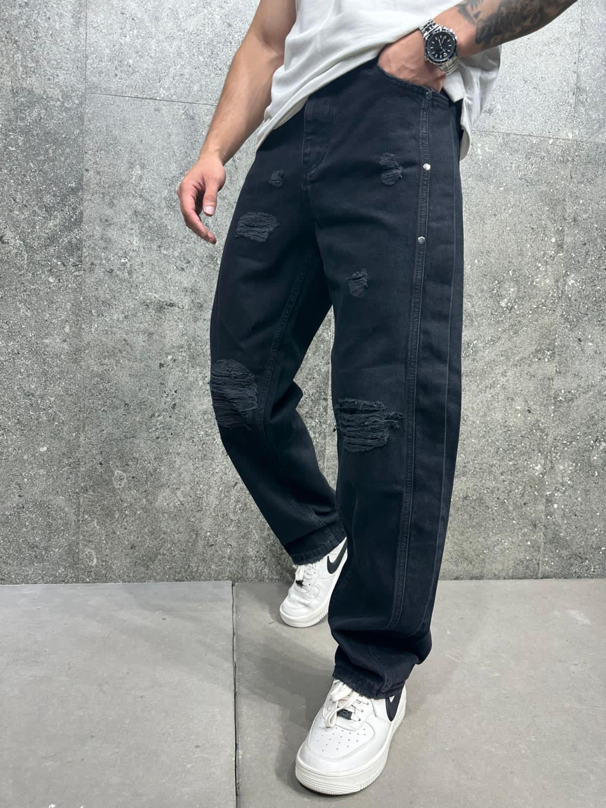JEANS BLACK OVER B8527