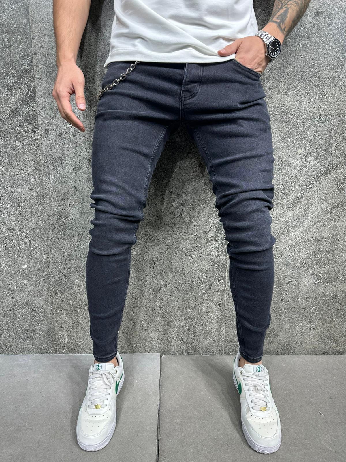 JEANS SLIM BLACK B8552