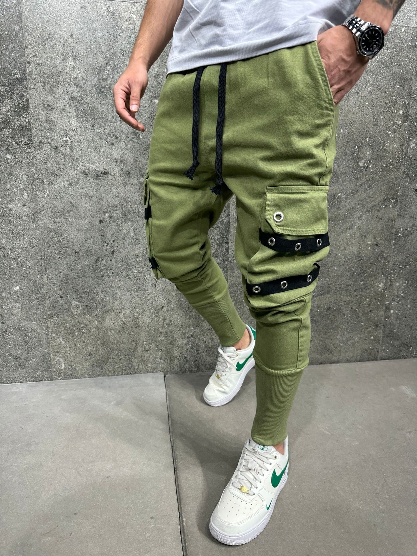 JEANS CARGO GREEN ES 3059 - ZG PREMIUM