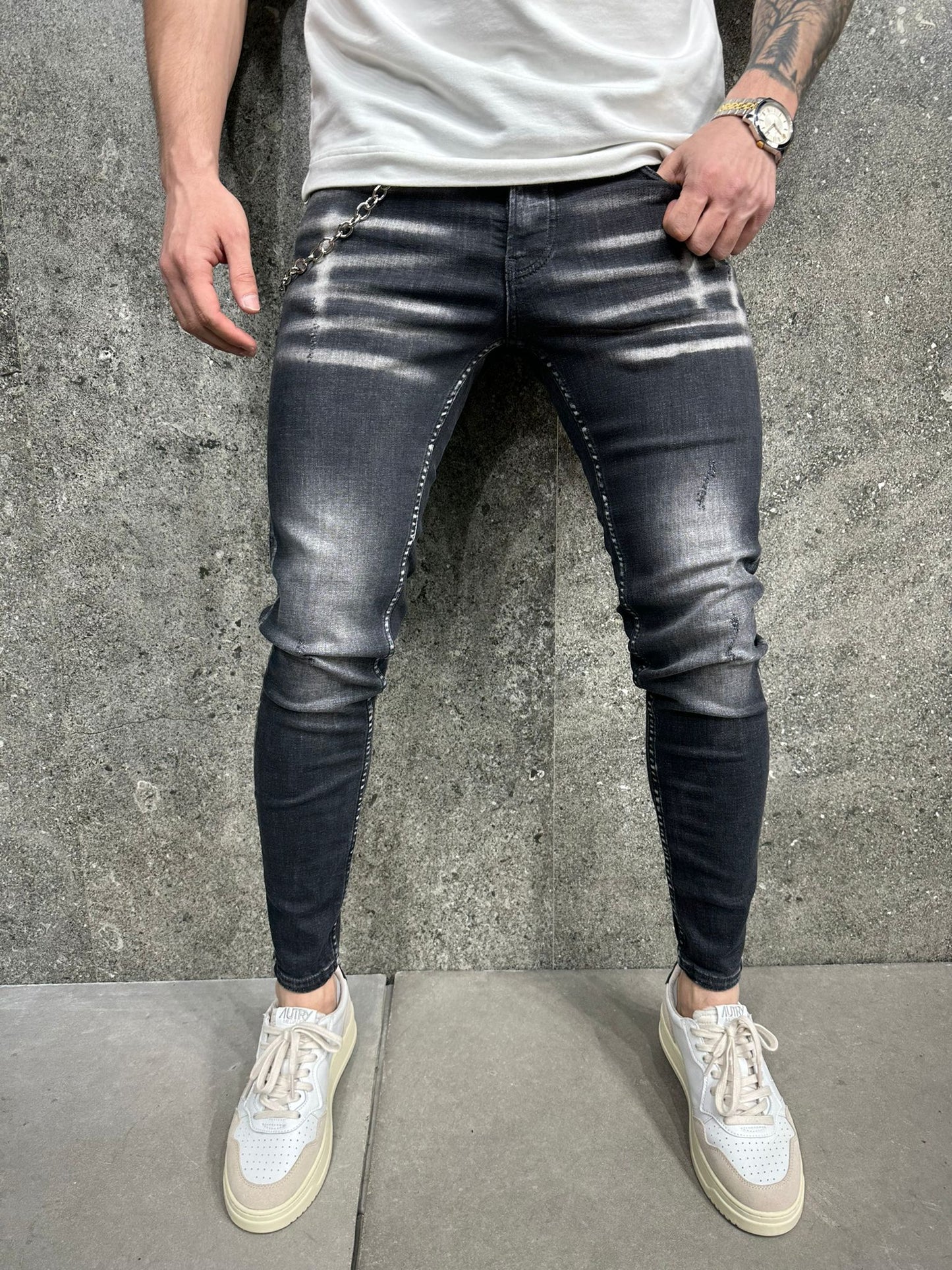 JEANS SLIM BLACK B7963 - ZG PREMIUM