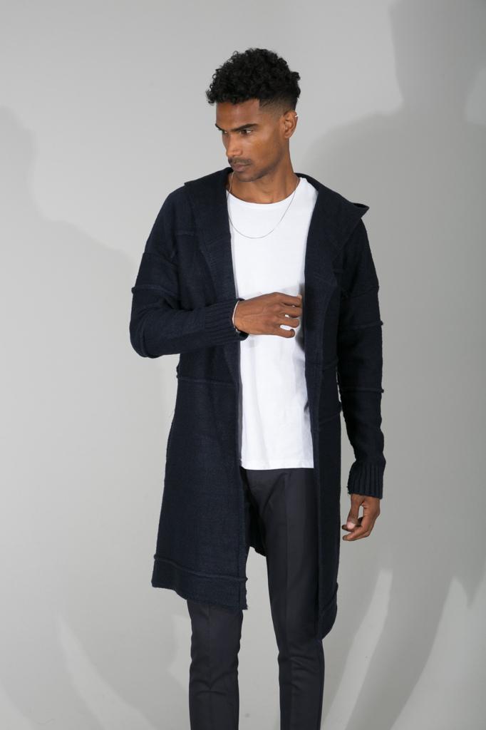 tricot homme noir T3828