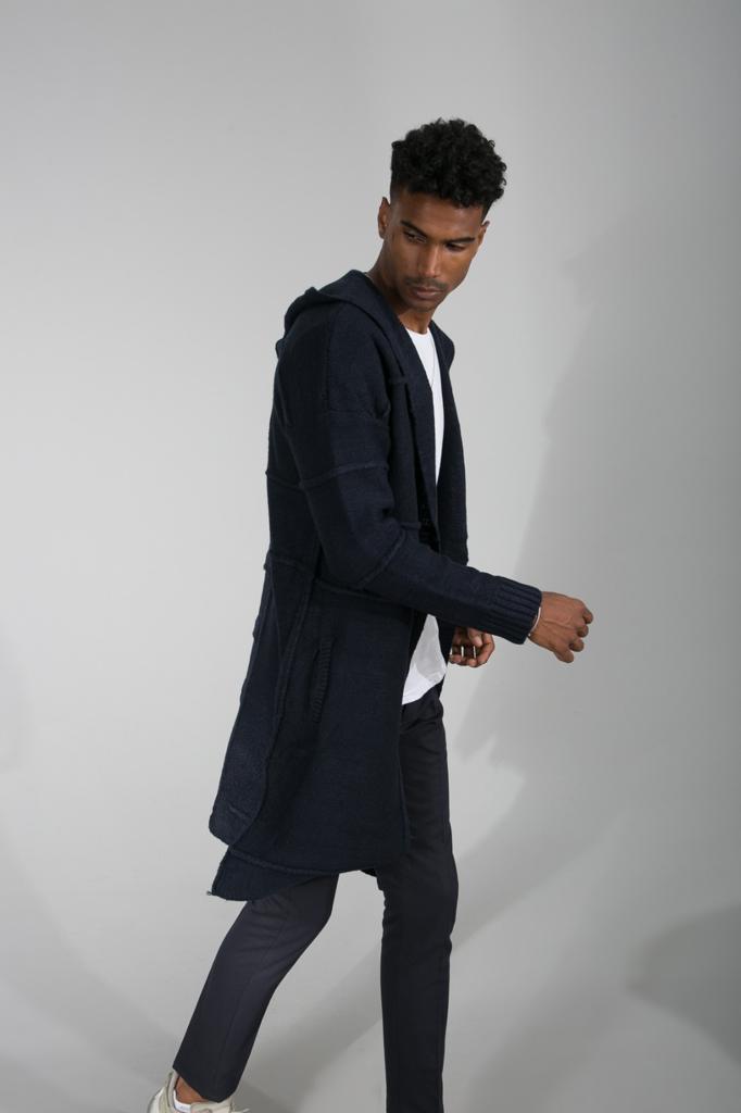 tricot homme noir T3828