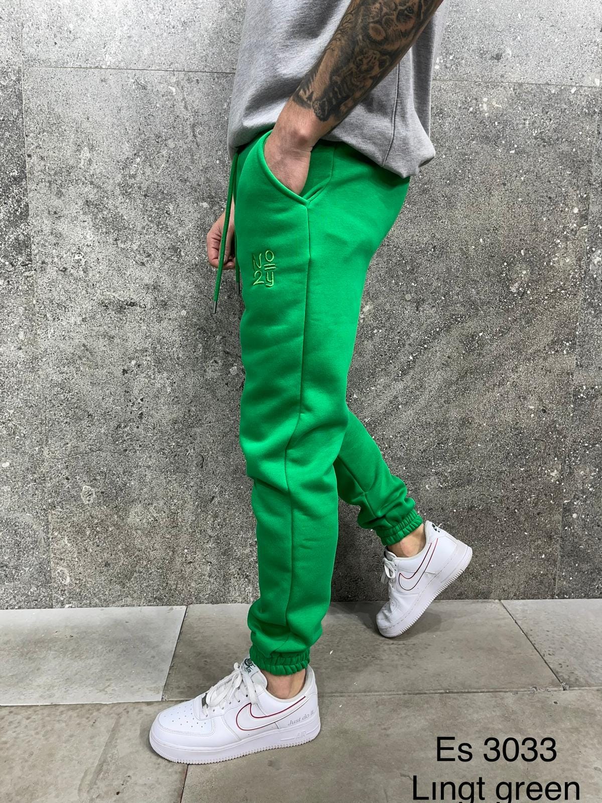 PANTALON JOGGING GREEN ES3033