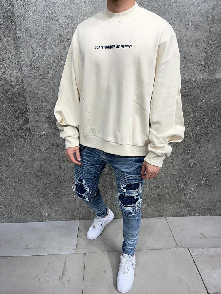 SWEAT OVER SIZE STONE 6227