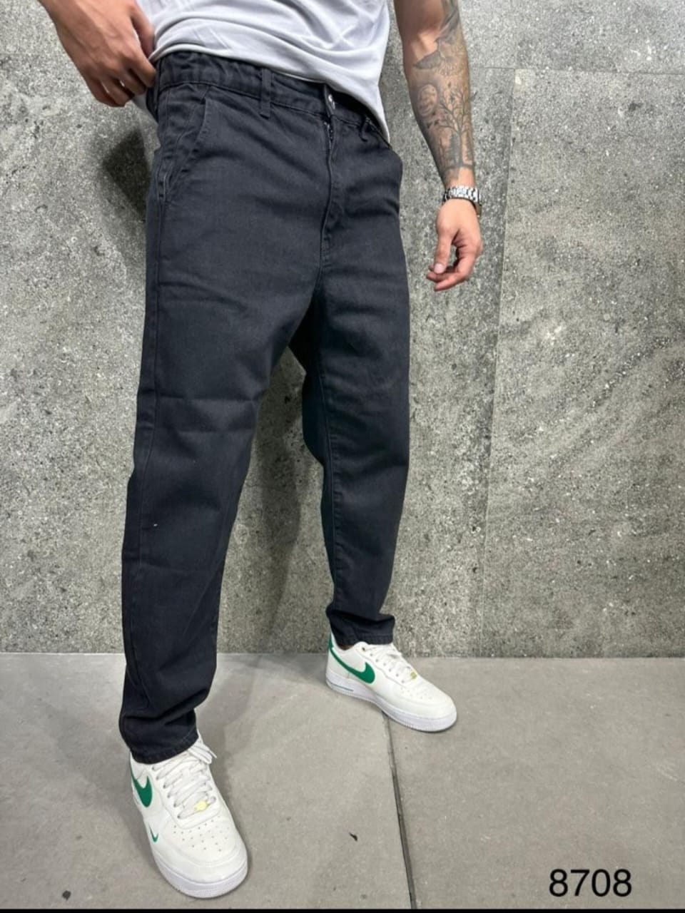 JEANS BOYFRIED BLACK B8708 - ZG PREMIUM
