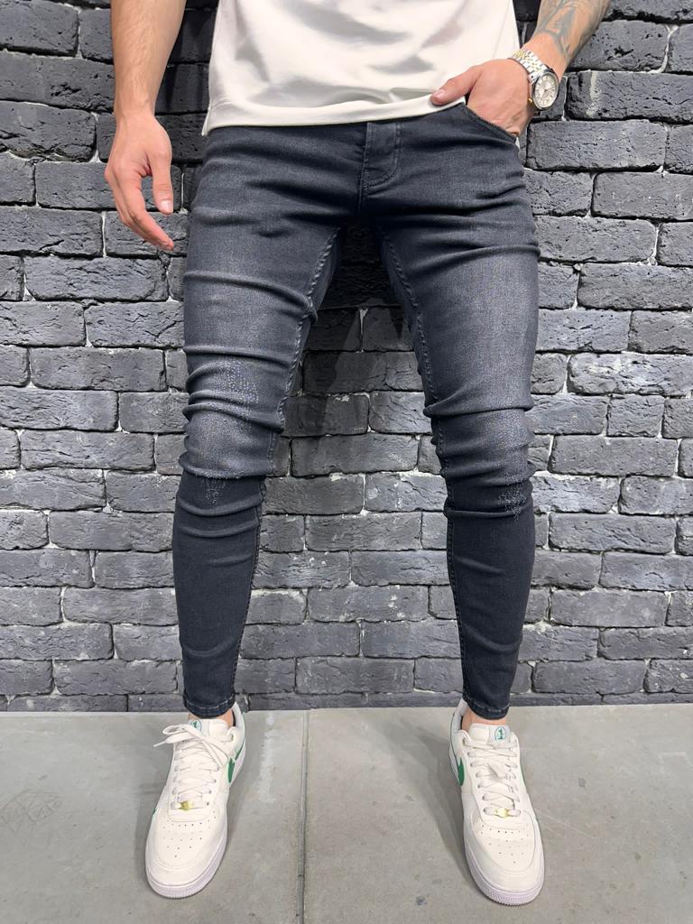 JEANS SLIM BLACK B8857