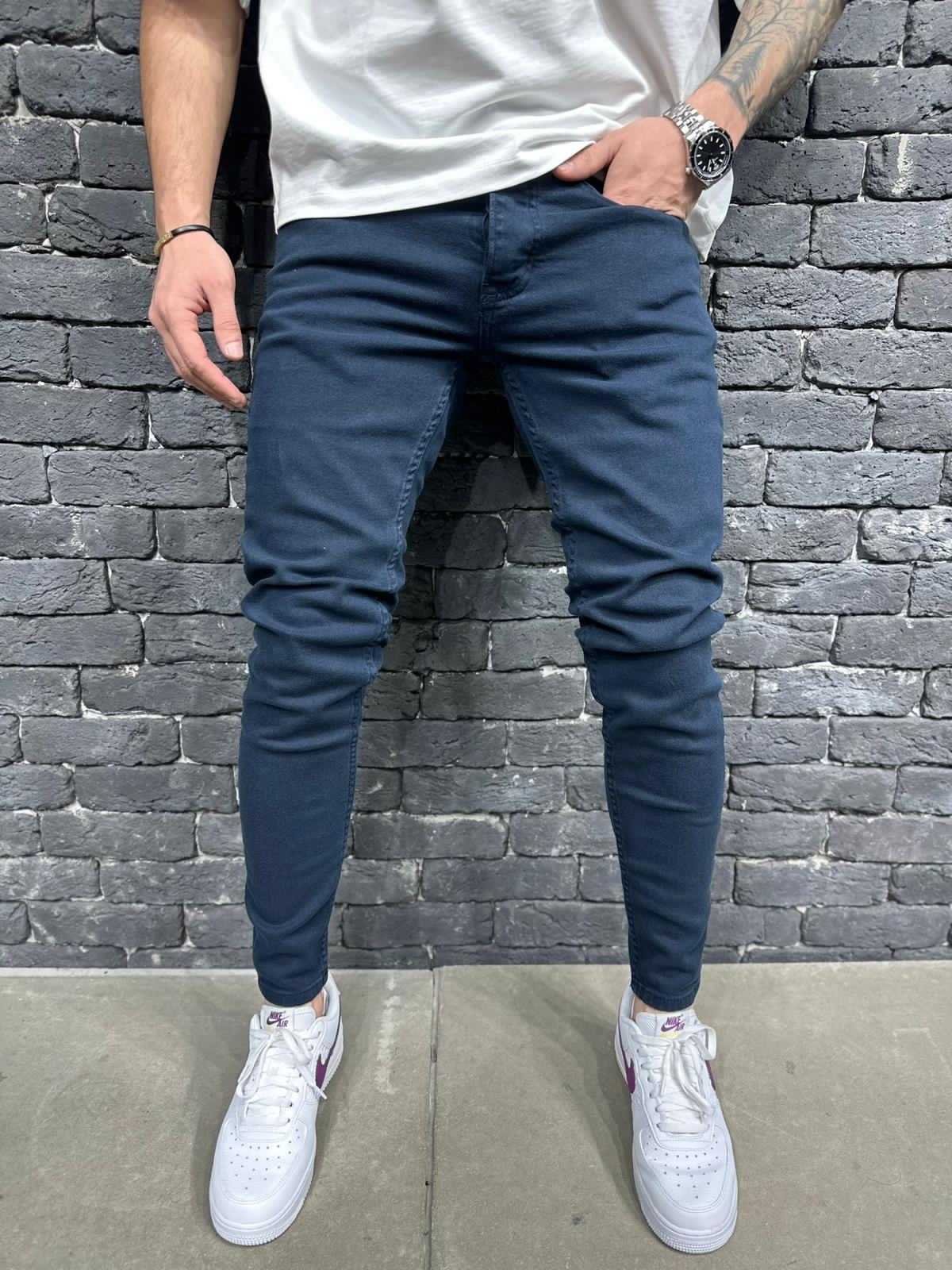 JEANS SLIM NAVY BLUE B9111