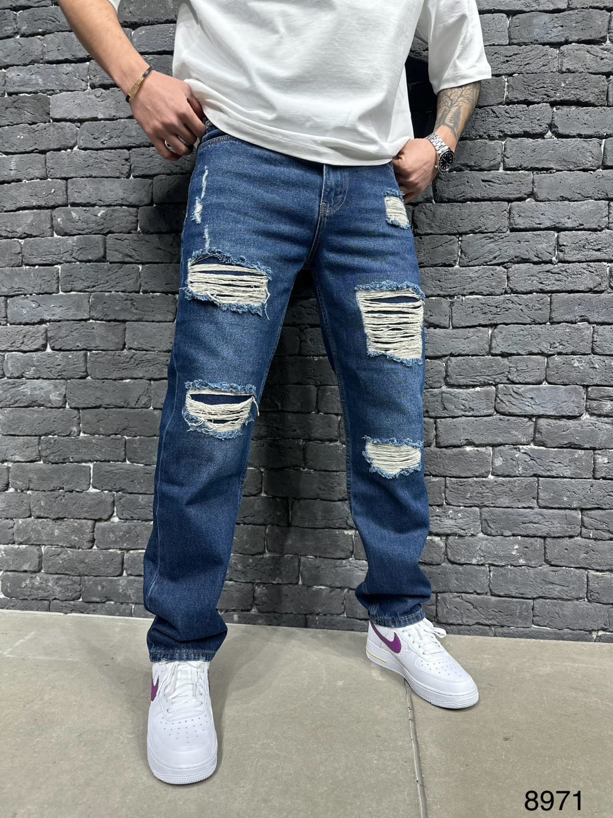 JEANS BAGGY BLUE B8971 - ZG PREMIUM