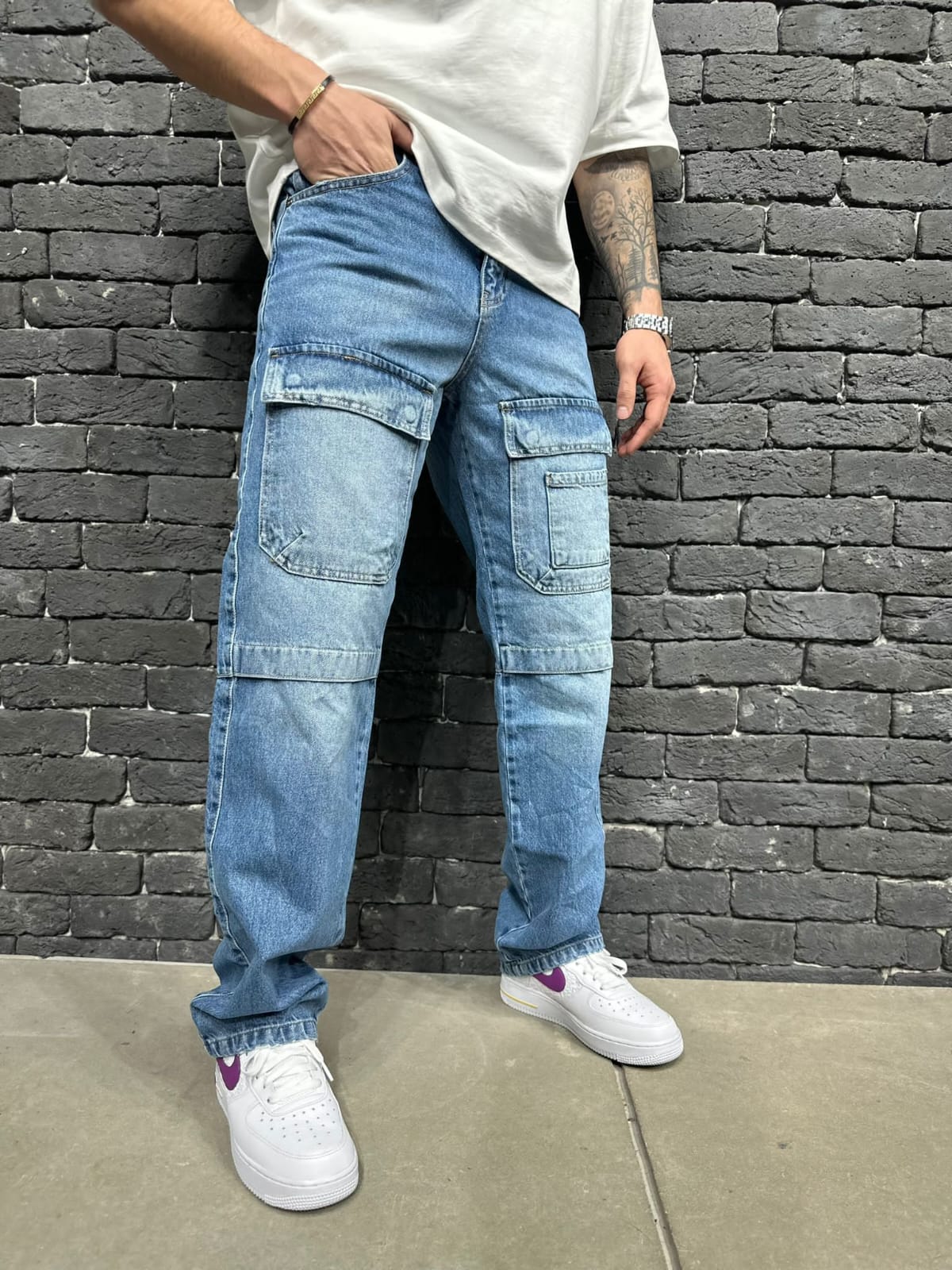JEANS BAGGY BLUE B9001