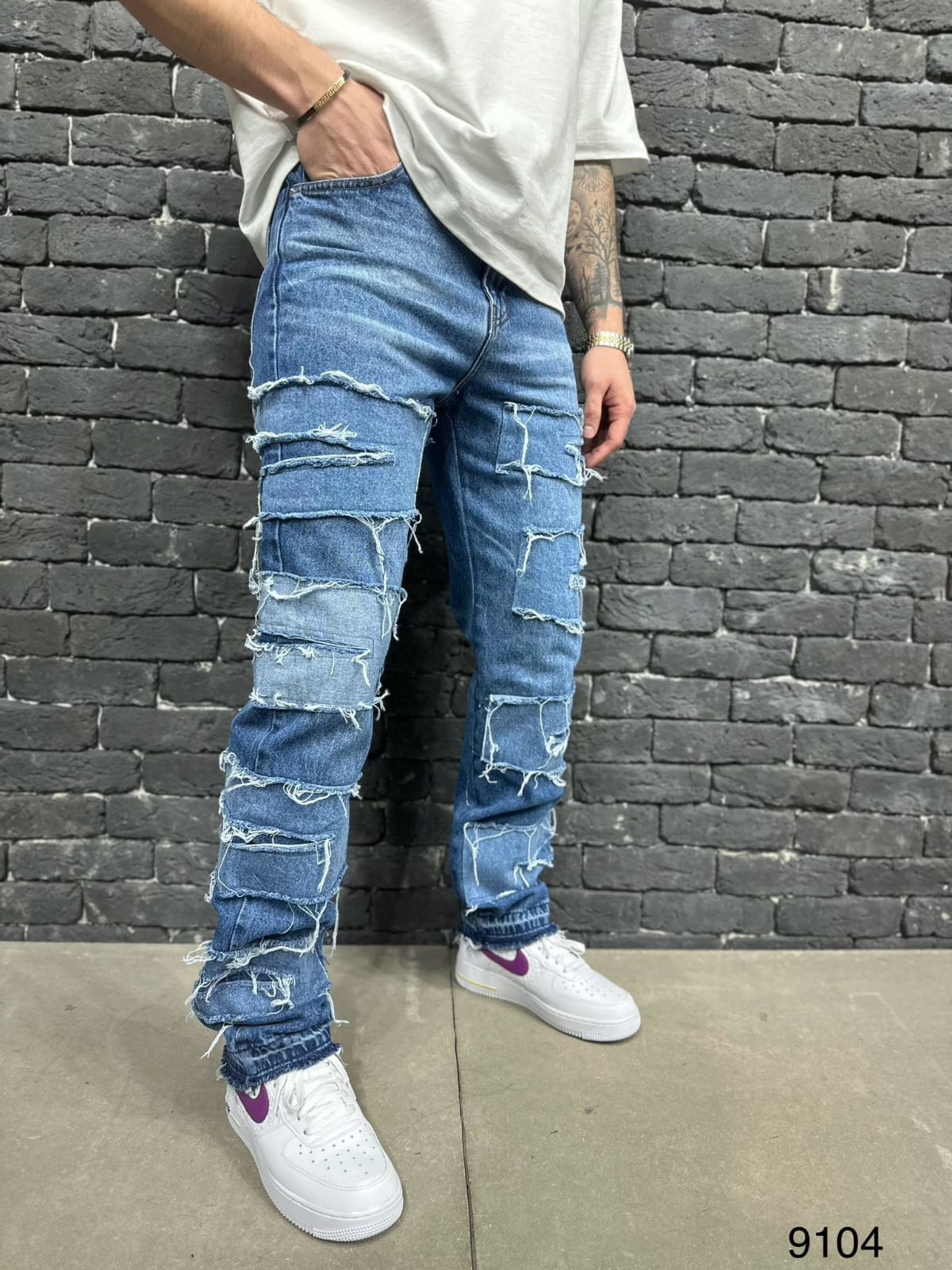 JEANS BAGGY BLUE B9104