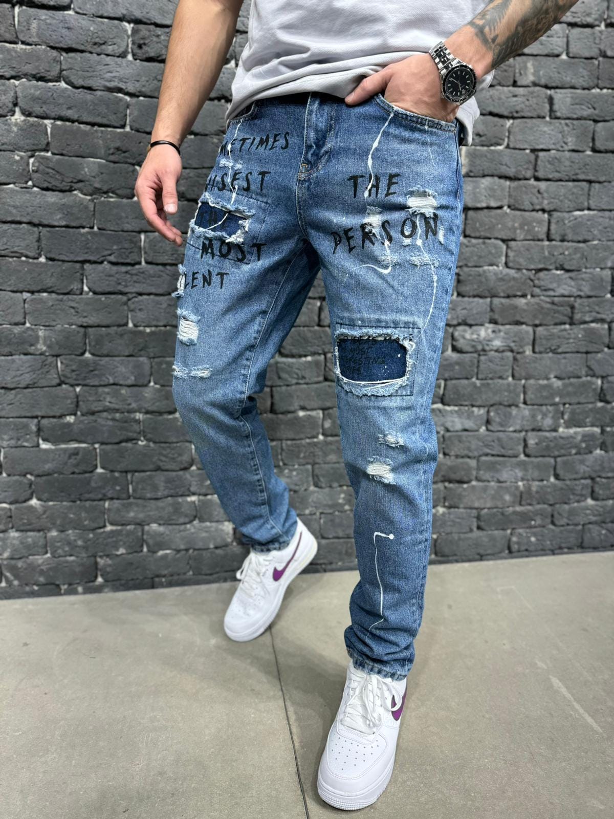 JEANS SLIM BLUE AT2003 - ZG PREMIUM