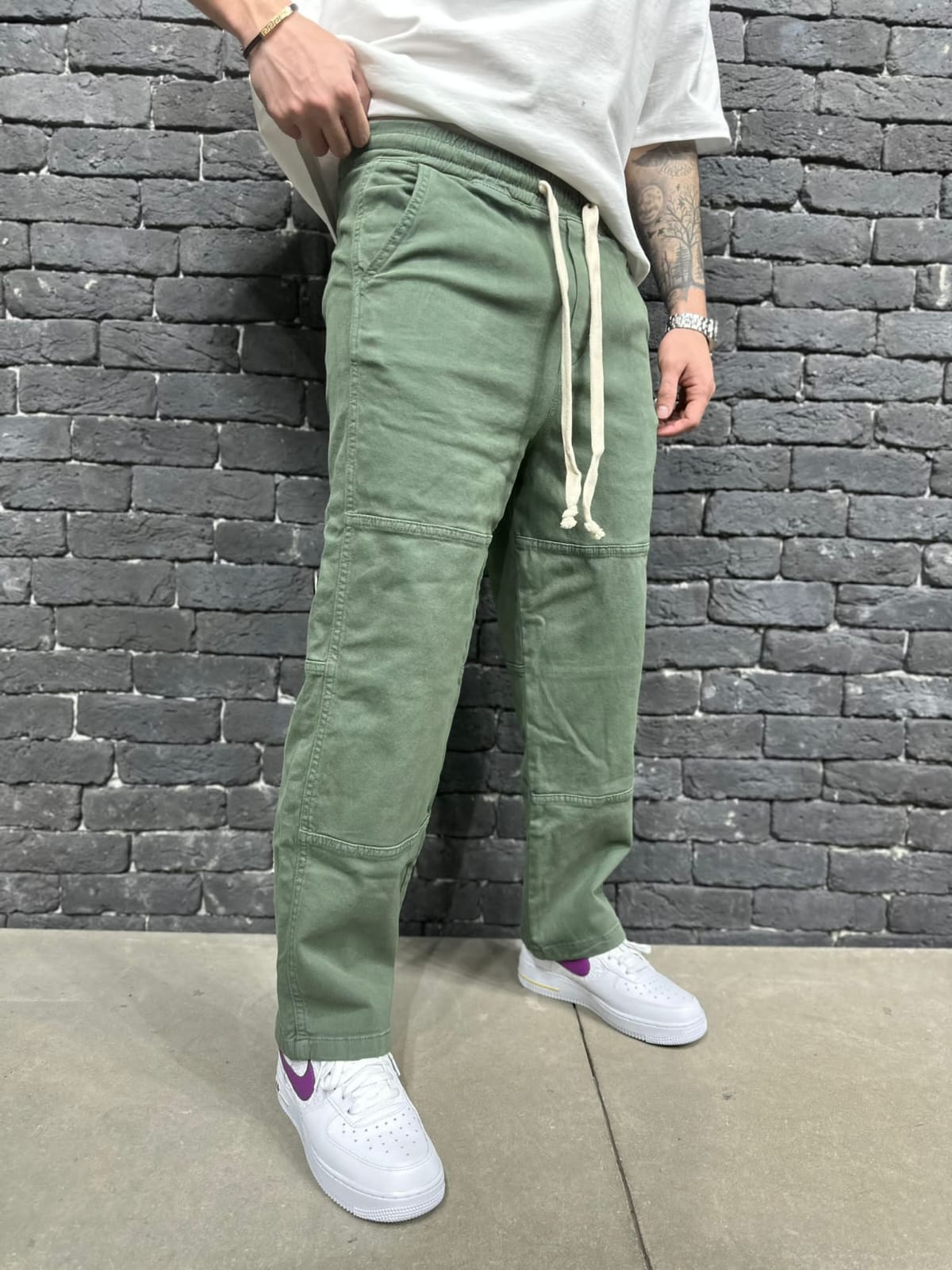 PANTALON BAGGY HAKI ES 3089 - ZG PREMIUM