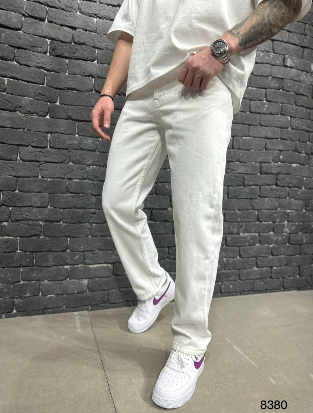 JEANS WHITE B8388