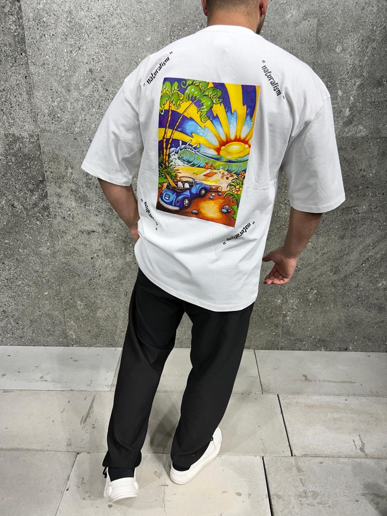 T-SHIRT OVERSIZE WHITE AJ6265