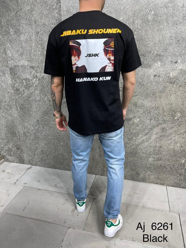 T-SHIRT OVERSIZE BLACK AJ6261