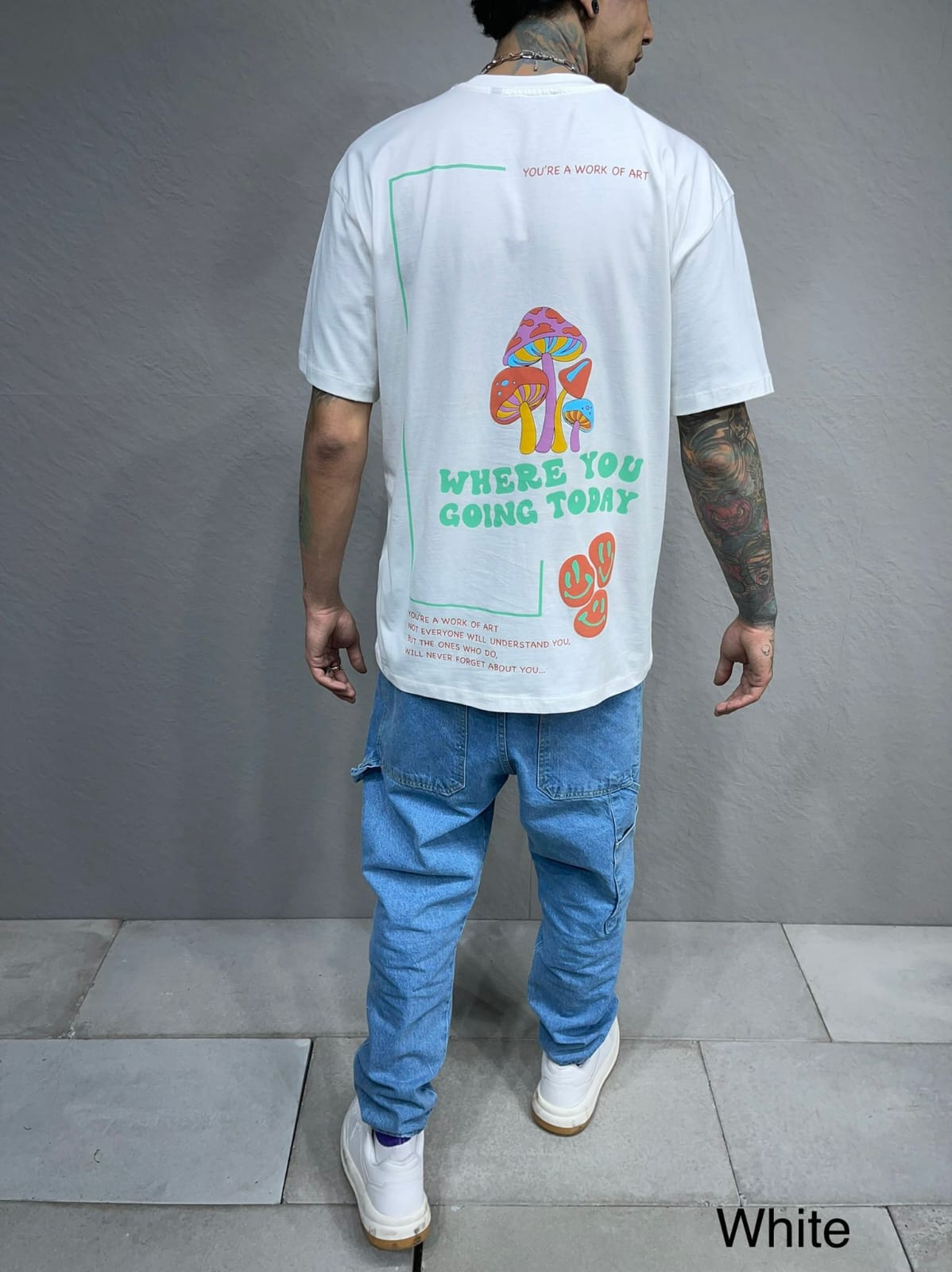 T-SHIRT OVERSIZE WHITE 6188