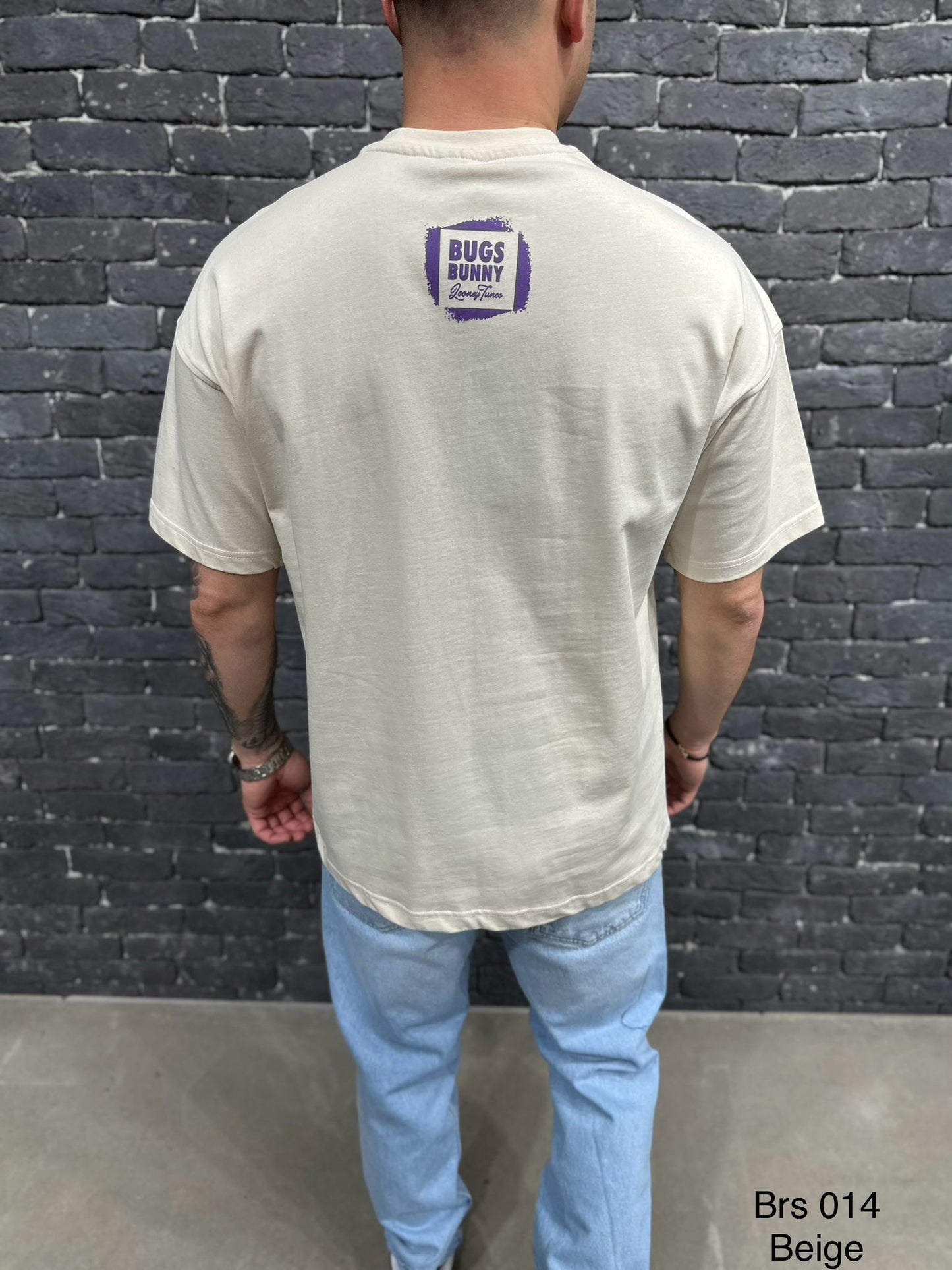 T-SHIRT OVERSIZE ECRU BRS014