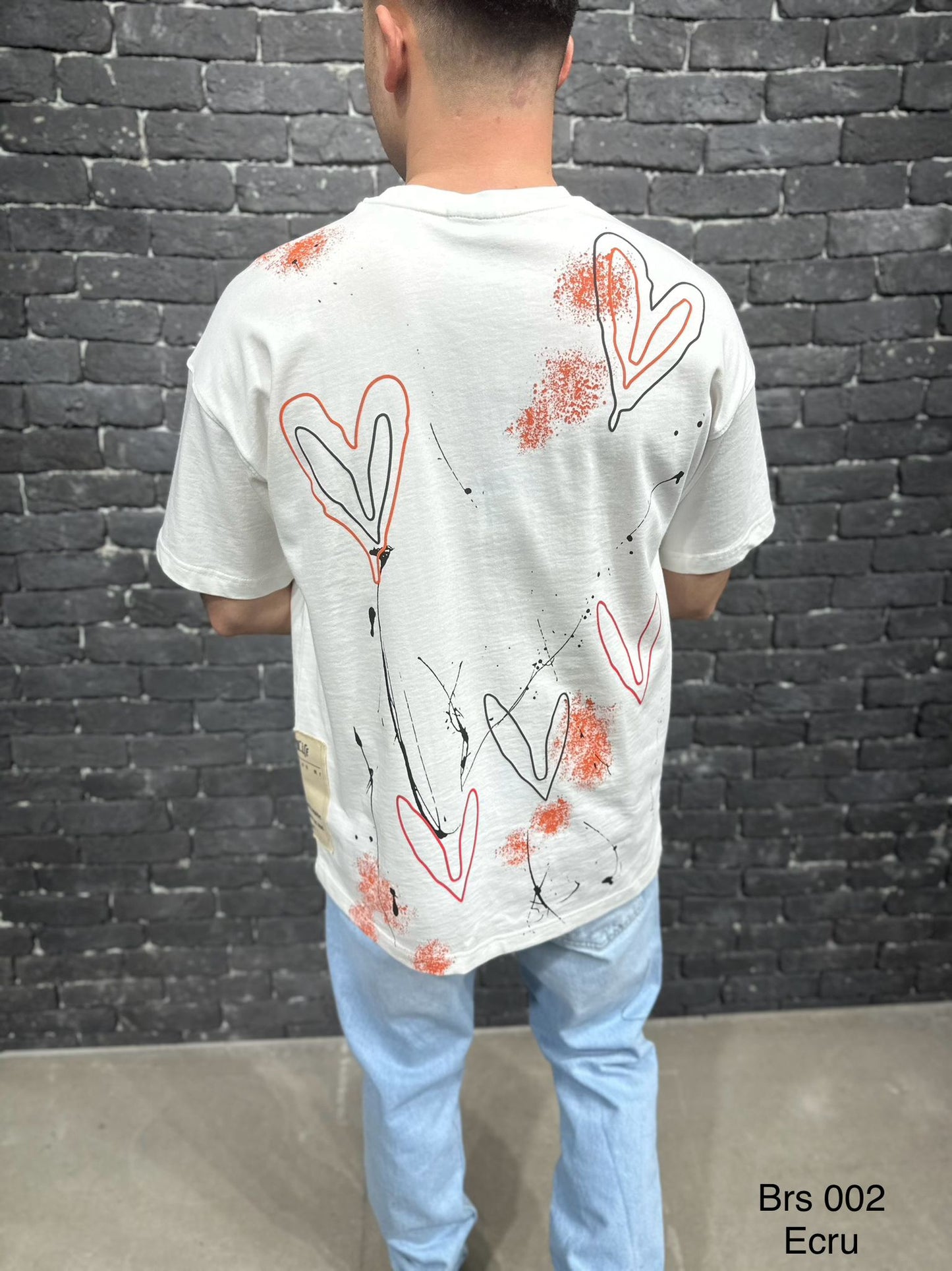 T-SHIRT OVERSIZE ECRU 002