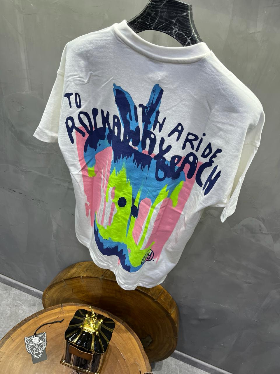 T-SHIRT OVERSIZE ECRU BRS016