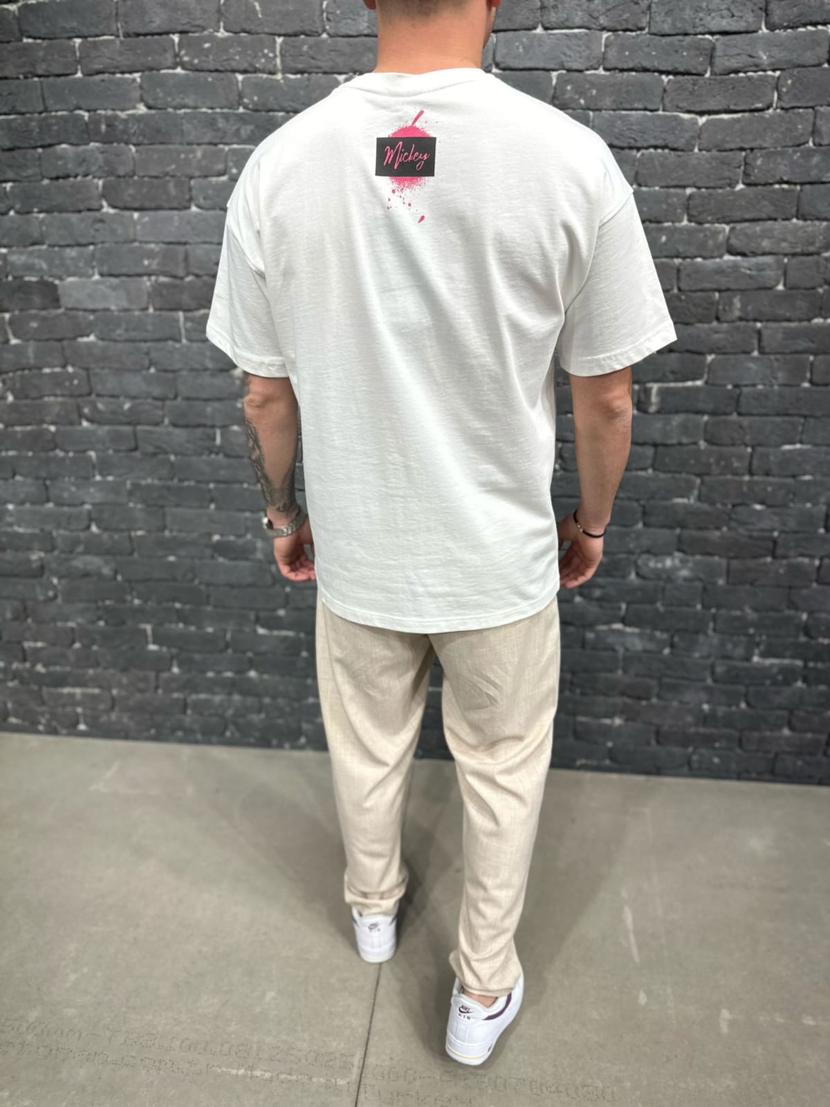 T-SHIRT OVERSIZE ECRU BRS022