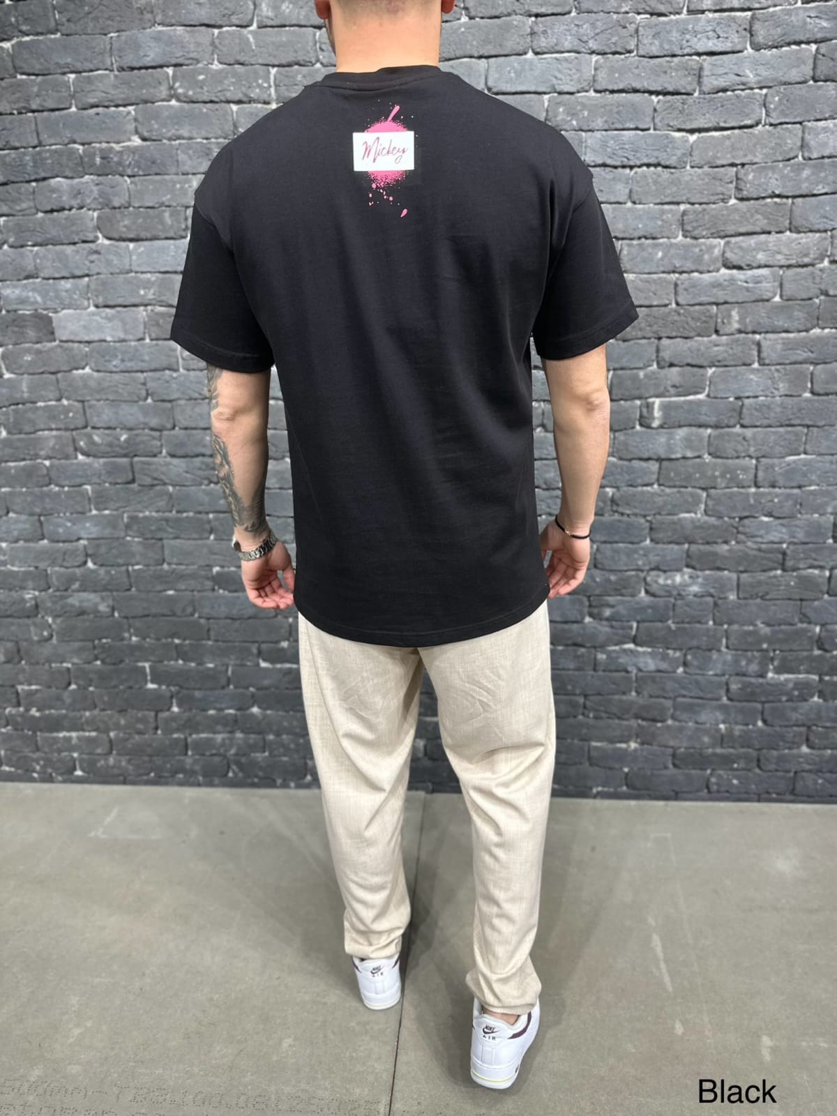 T-SHIRT OVERSIZE BLACK BRS022