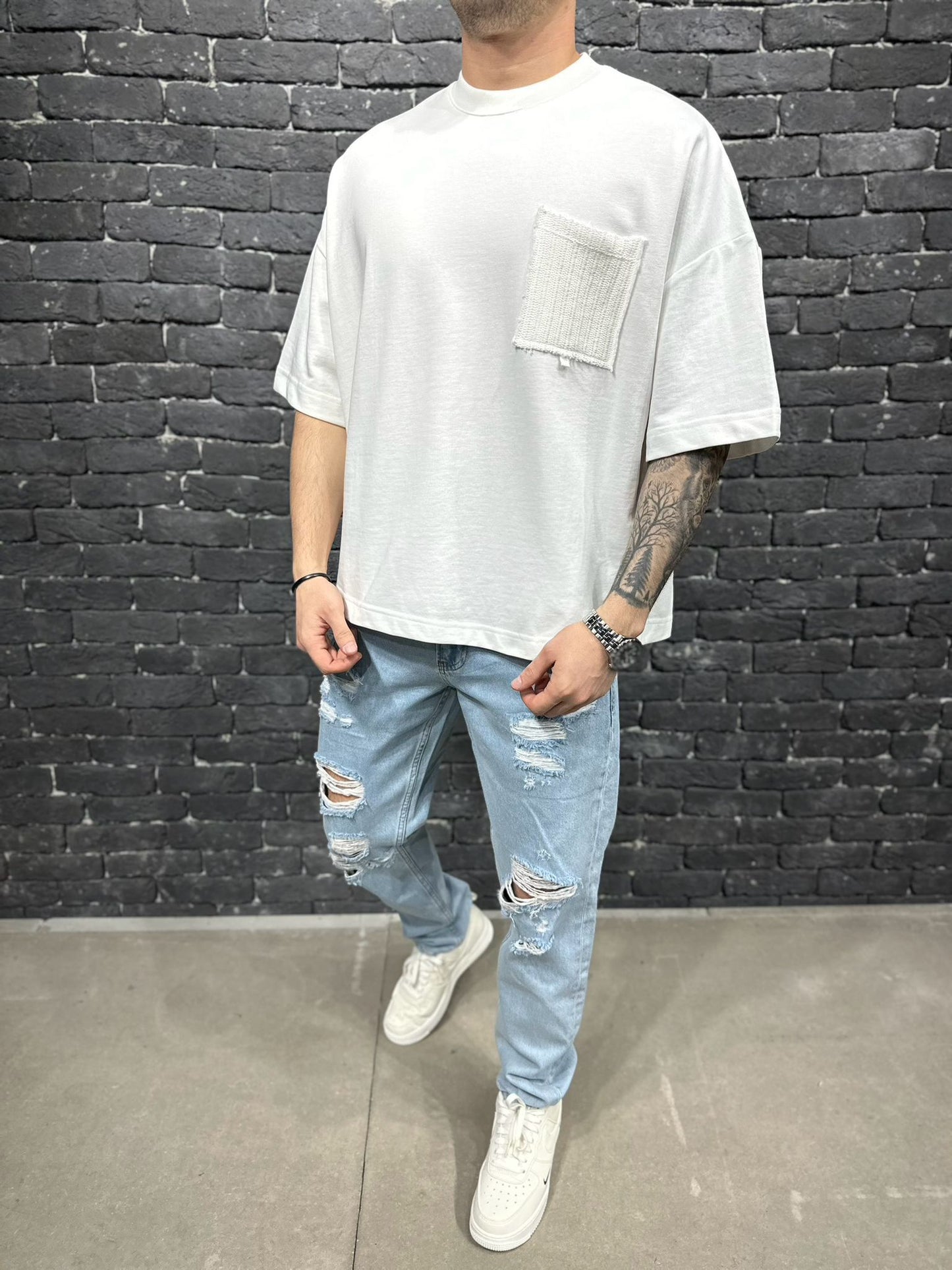 T-SHIRT OVERSIZE WHITE 6368