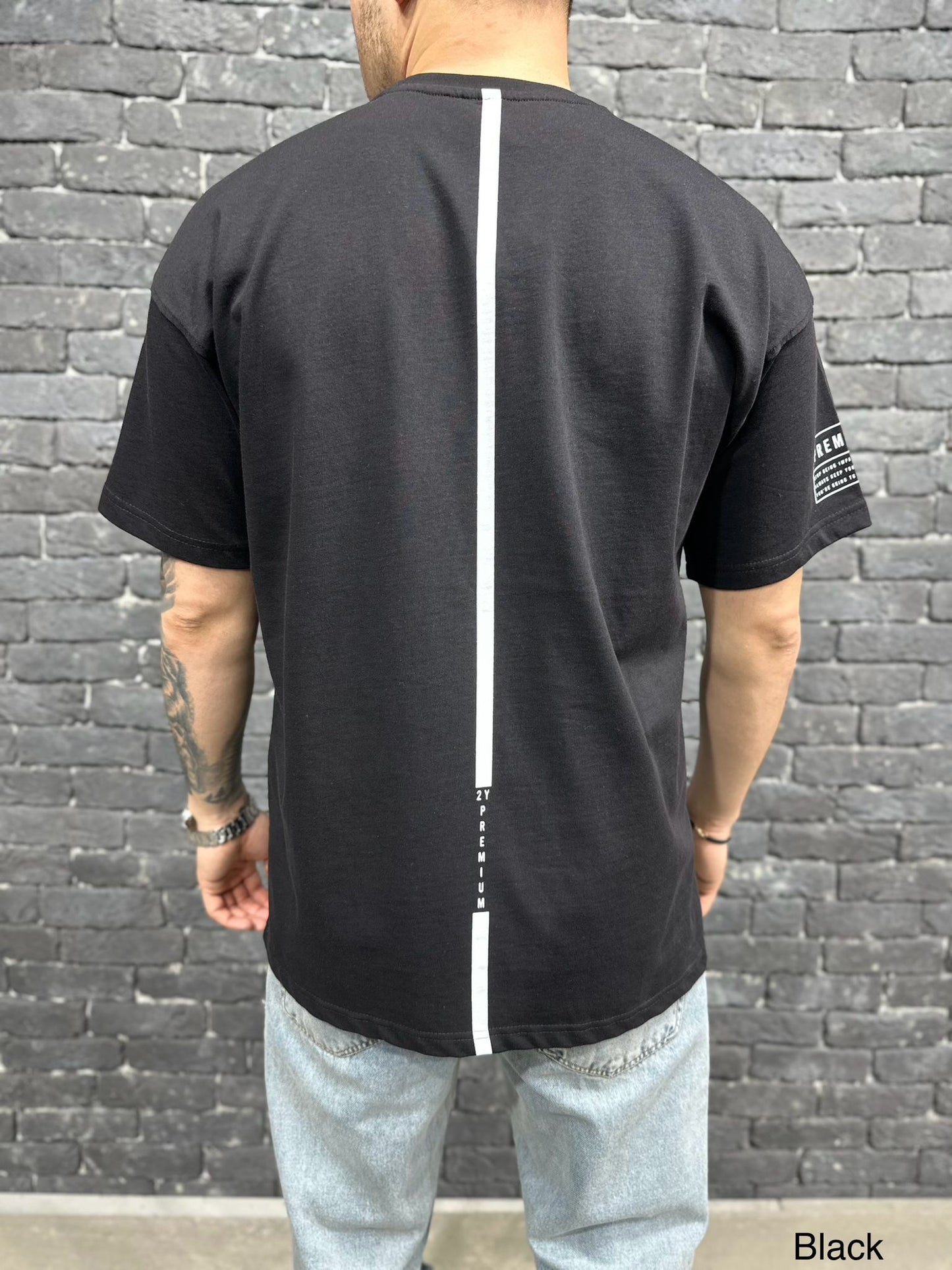 T-SHIRT OVERSIZE BLACK BRS005