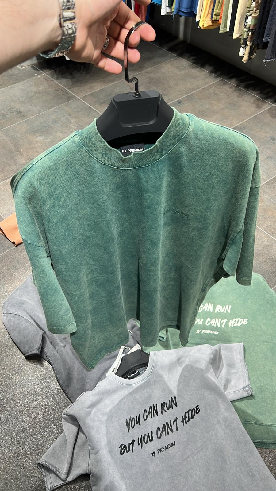 T-SHIRT OVERSIZE DARK GREEN AJ6413