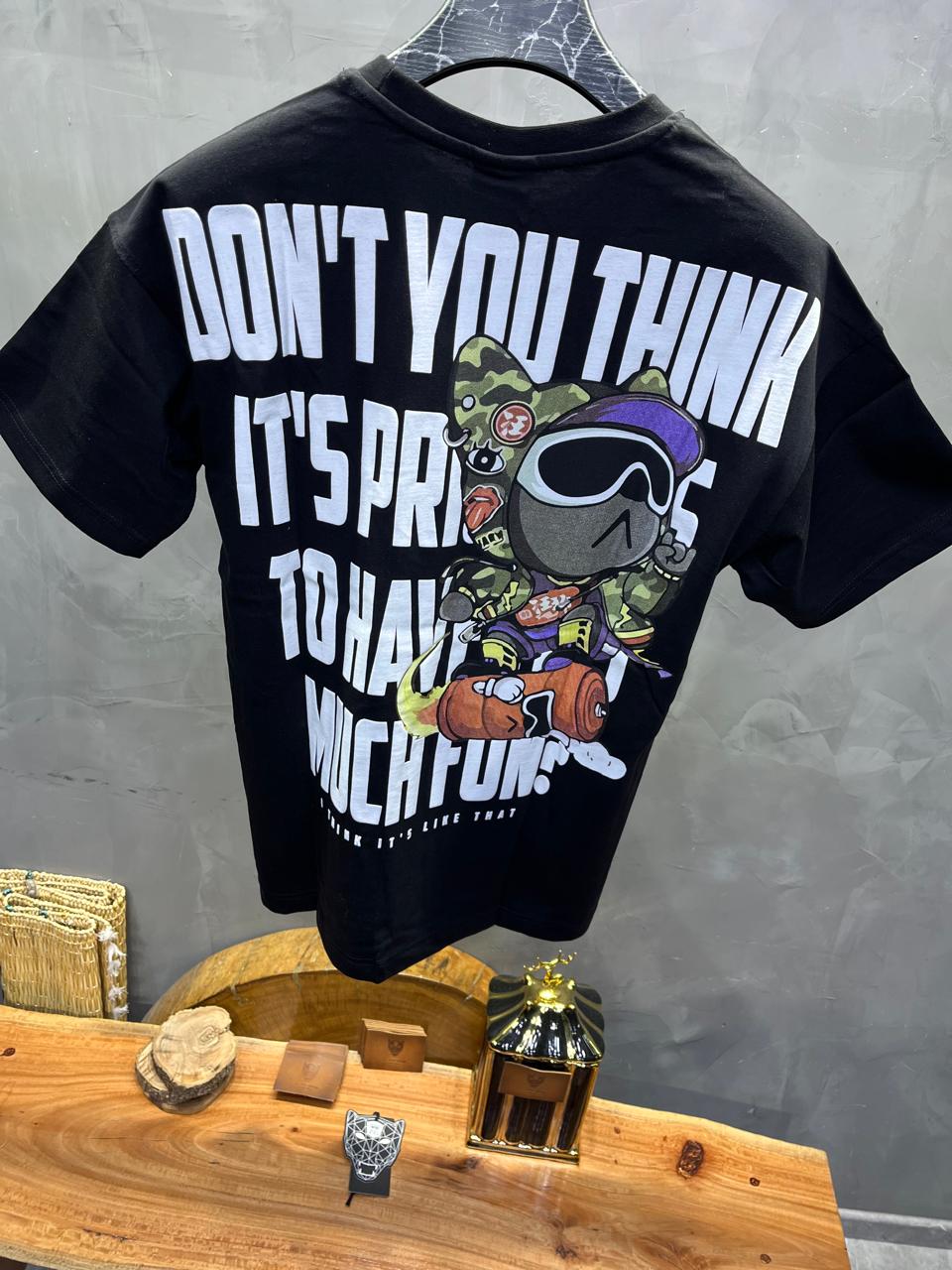 T-SHIRT OVERSIZE BLACK BRS020