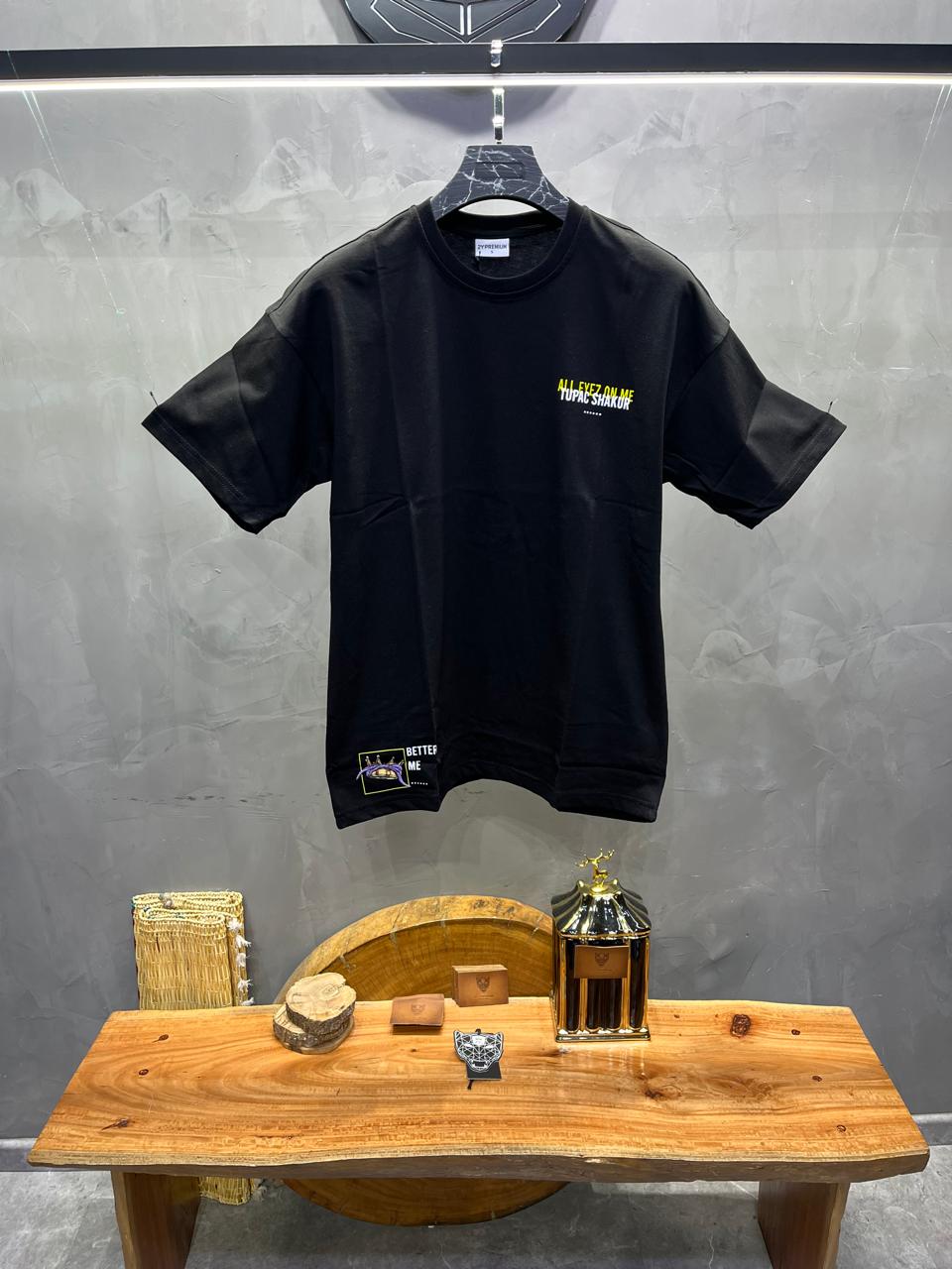 T - SHIRT OVERSIZE BLACK BRS045 - ZG PREMIUM