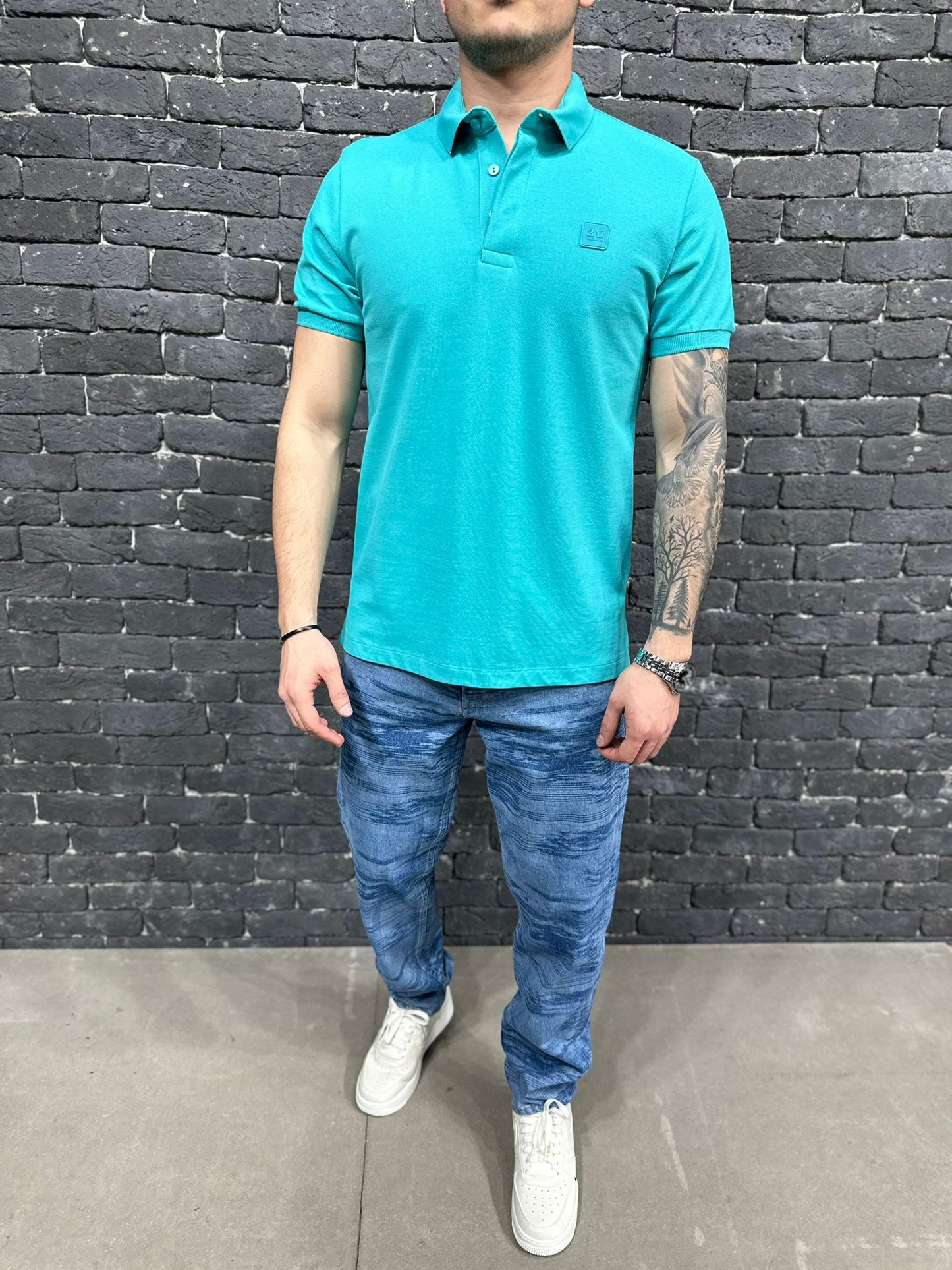 POLO SIMPLE TURQUISE AJ63291